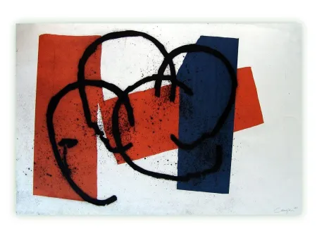 版画 Canogar - Serie constructivista n-3-90