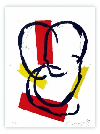 版画 Canogar - ST n-3