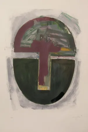 石版画 Canogar - UNTITLED