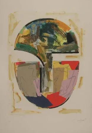 石版画 Canogar - UNTITLED