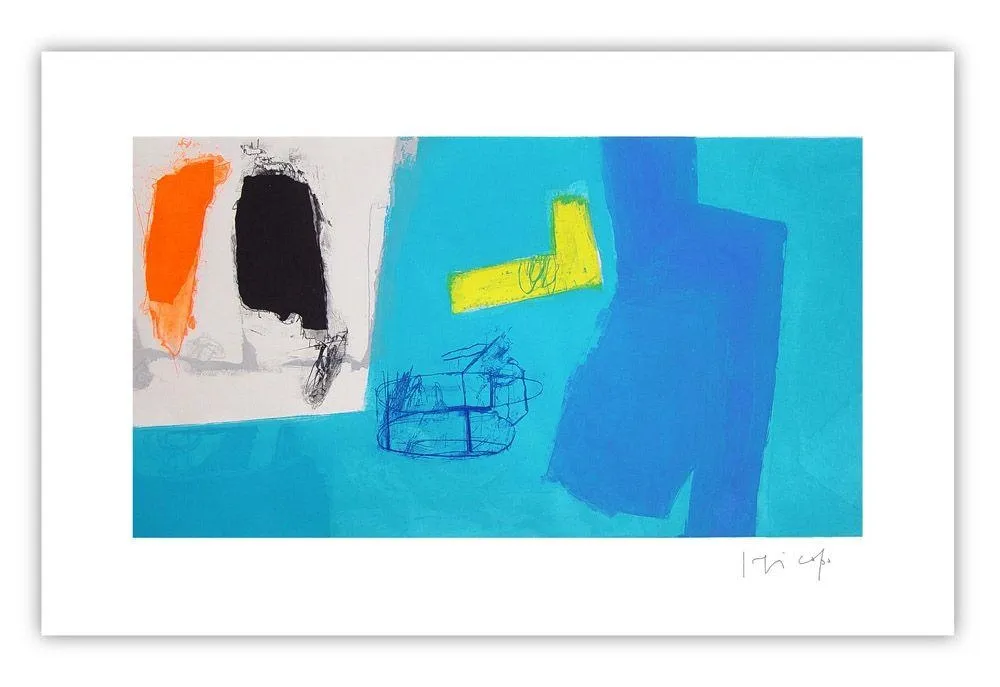 版画 Capa - Azul luminoso