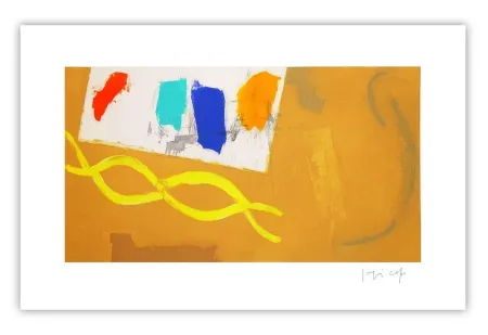 版画 Capa - Ocher and colors