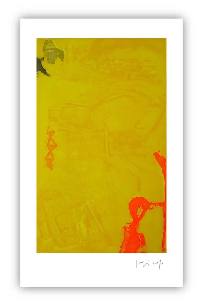 版画 Capa - Ochre-yellow