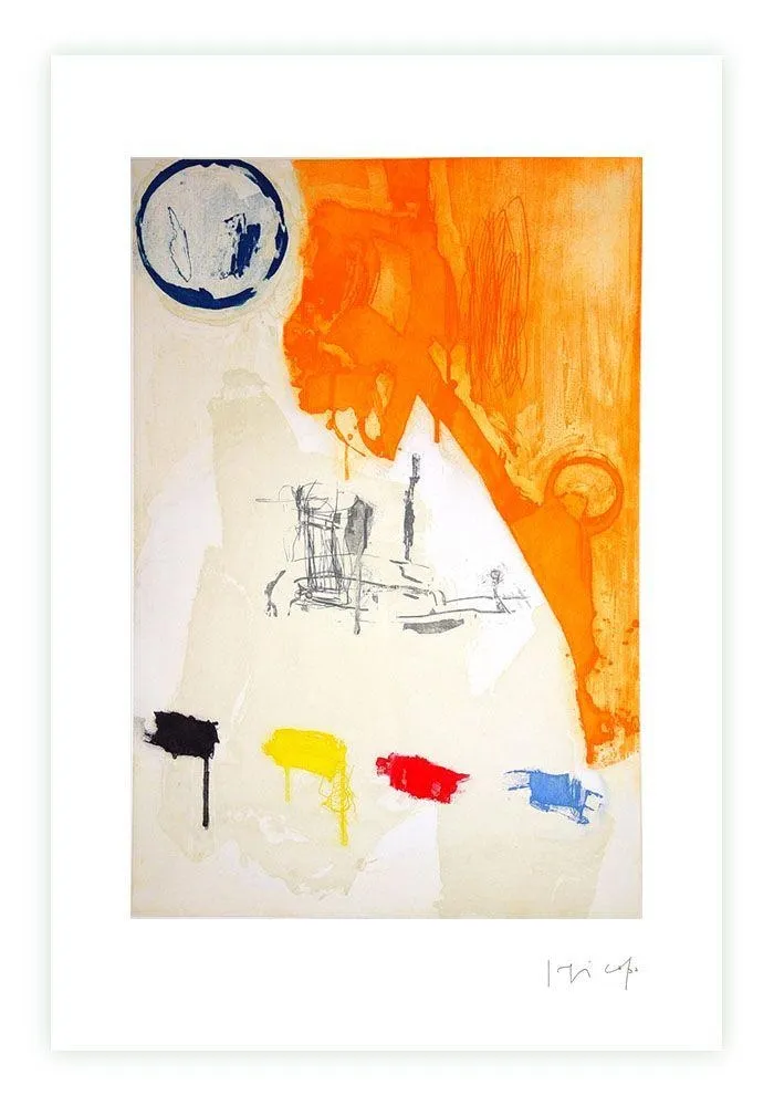 版画 Capa - Orange colors