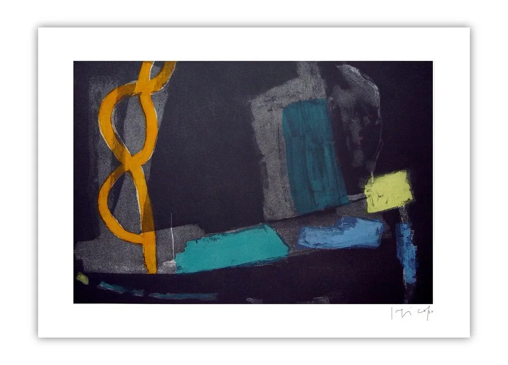 版画 Capa - Yellow ower dark