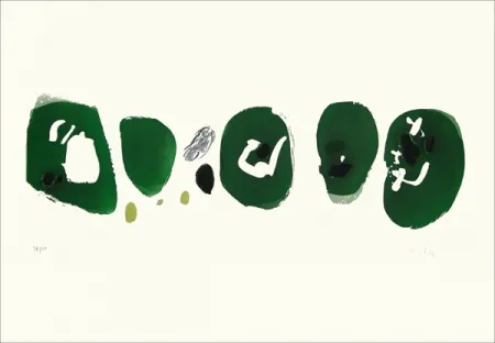 蚀刻版画 Capdeville - Cinq marques vertes