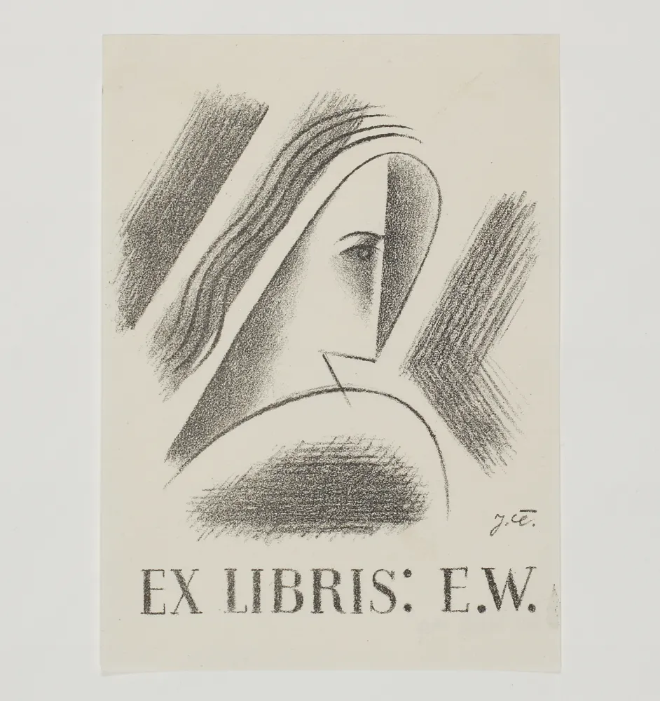 石版画 Capek - Exlibris E.W. 