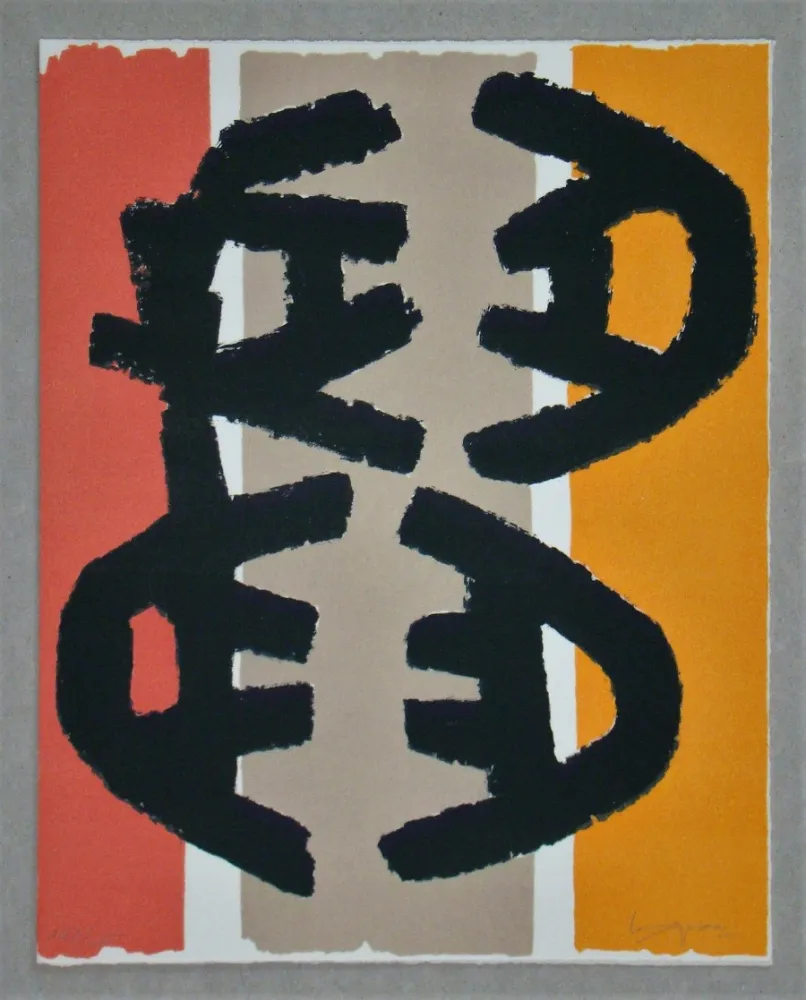石版画 Capogrossi - Composition III