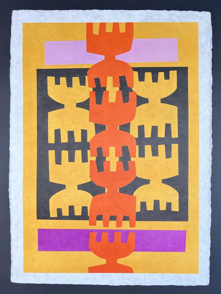 石版画 Capogrossi - Giuseppe Capogrossi (1900-1972) - Lithograph on Japanese paper - 1970