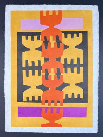 石版画 Capogrossi - Giuseppe Capogrossi (1900-1972) - Lithograph on Japanese paper - 1970