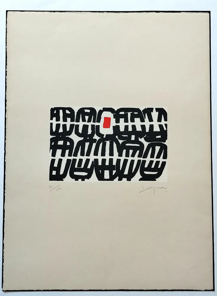 石版画 Capogrossi - In hoc signo, tav.1