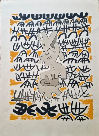 石版画 Capogrossi - Opale 4