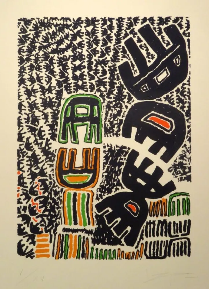 石版画 Capogrossi - Opale Nr. 9