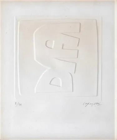 凸版印刷 Capogrossi - Rilievo bianco