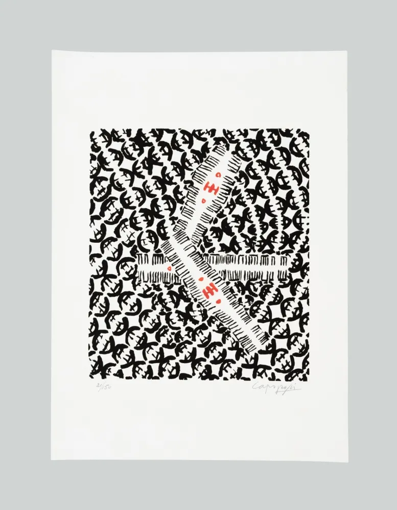 石版画 Capogrossi - Senza titolo