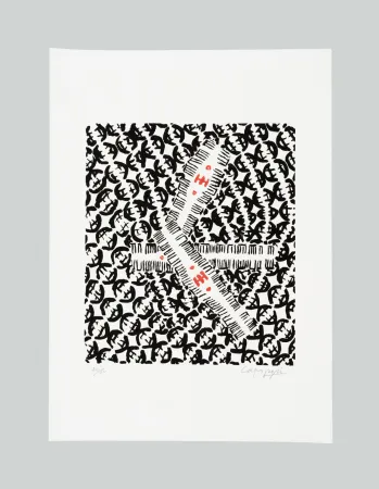 石版画 Capogrossi - Senza titolo