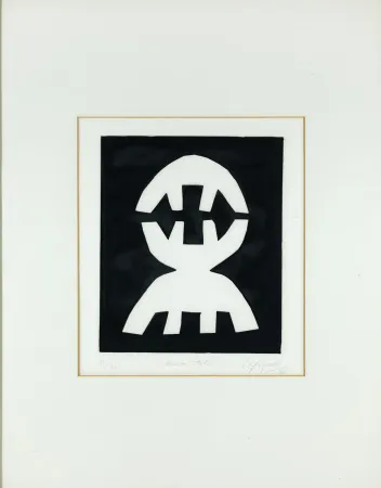 飞尘腐蚀法 Capogrossi - Senza titolo