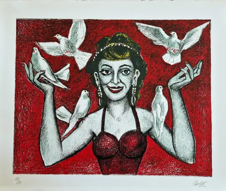 石版画 Carletti - La valletta