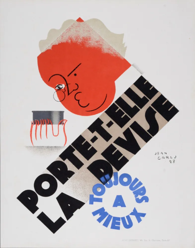 石版画 Carlu - Porte-t-elle la devise, 1928