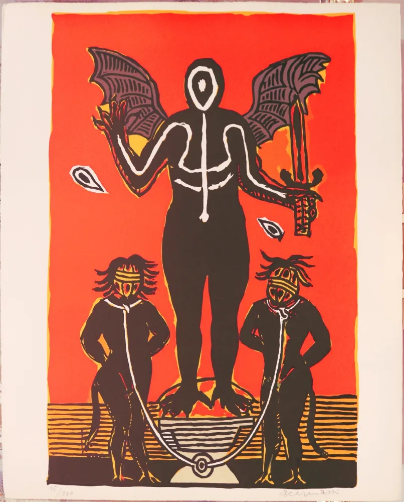 石版画 Carmassi - Il Diavolo