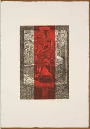 蚀刻版画 Carmassi - La tintoria