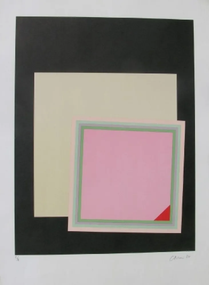 石版画 Carmi - Eva in terra 1