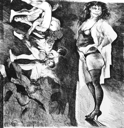 蚀刻版画 Carrera - La strada