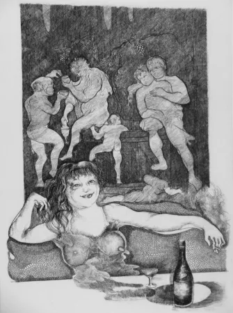 蚀刻版画 Carrera - L'attesa n.1