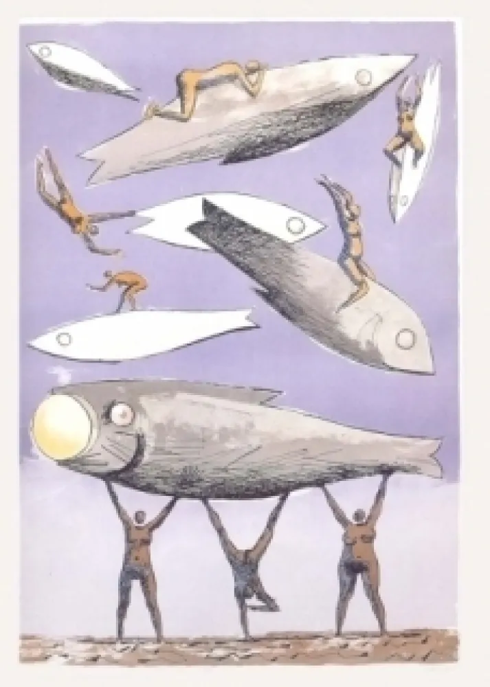 石版画 Carybe - Sans titre