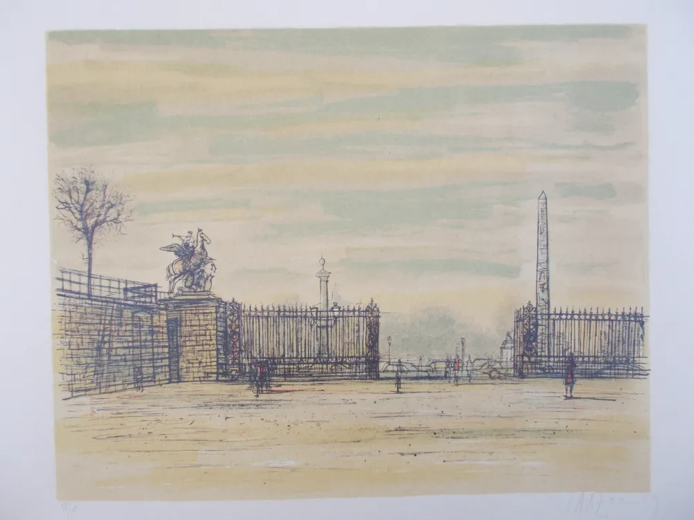 石版画 Carzou - La Concorde