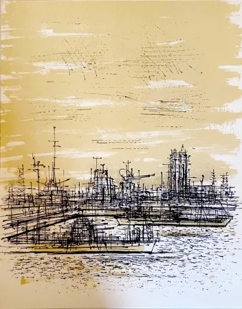 石版画 Carzou - Le radar