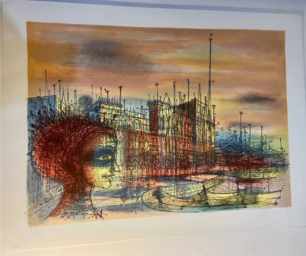 石版画 Carzou - Notre Dame de Paris