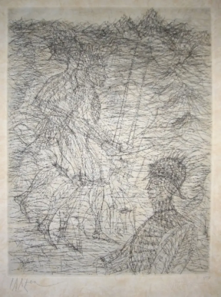 干刻版画 Carzou - Sans titre 10