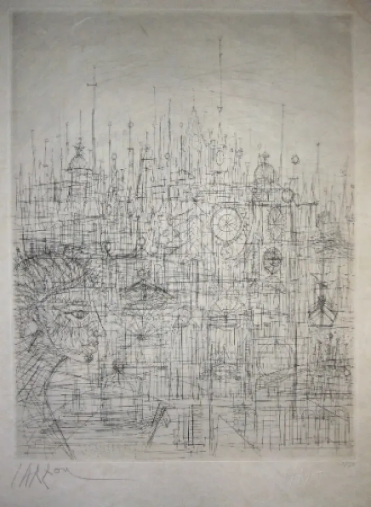 干刻版画 Carzou - Sans titre 6