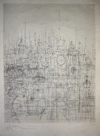 干刻版画 Carzou - Sans titre 6