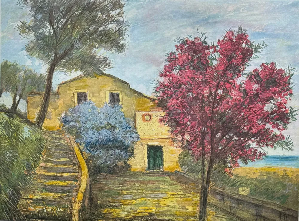 蚀刻版画 Cascella - Casa della meridiana