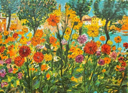 丝网印刷 Cascella - Dalie a Portofino