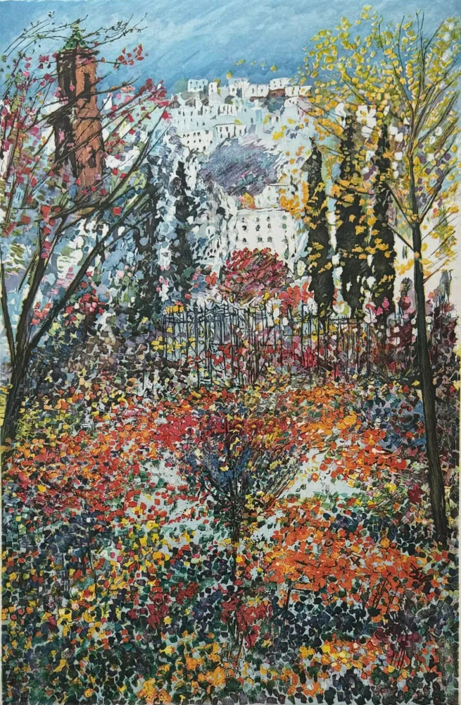 蚀刻版画 Cascella - Paesaggio