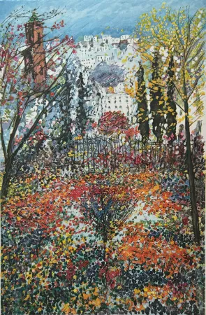 蚀刻版画 Cascella - Paesaggio