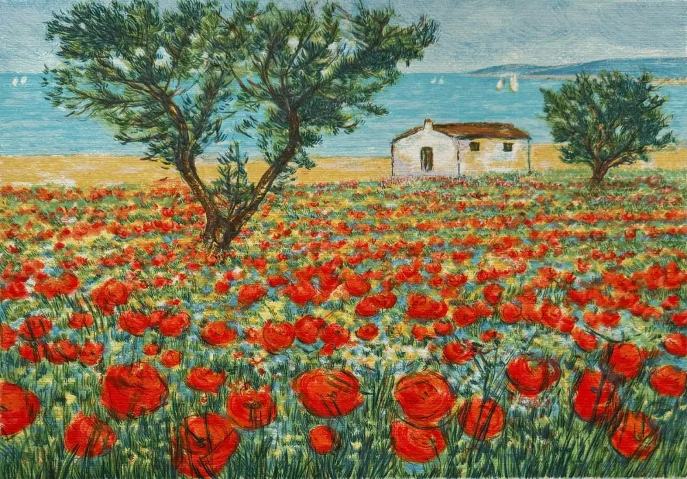 丝网印刷 Cascella - Paesaggio