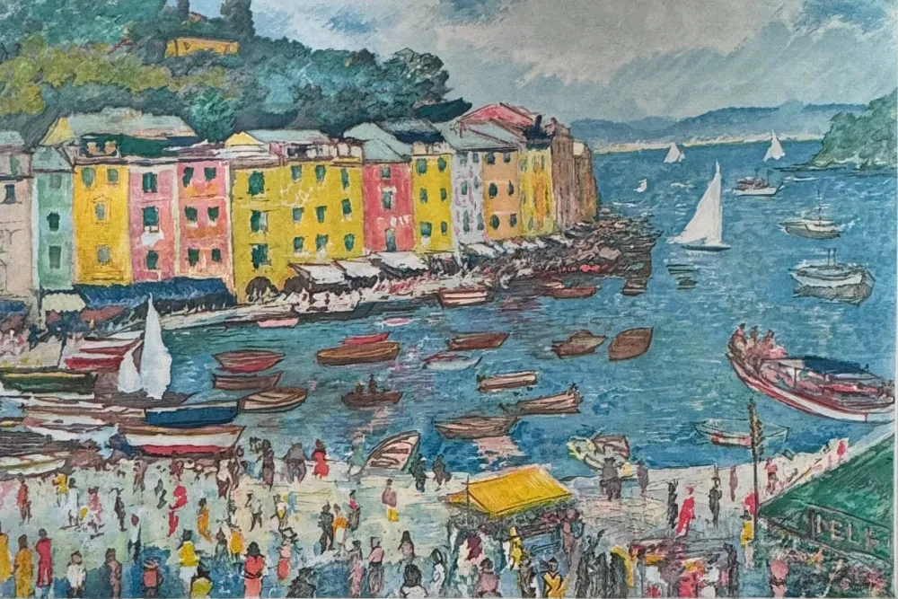 蚀刻版画 Cascella - Portofino II