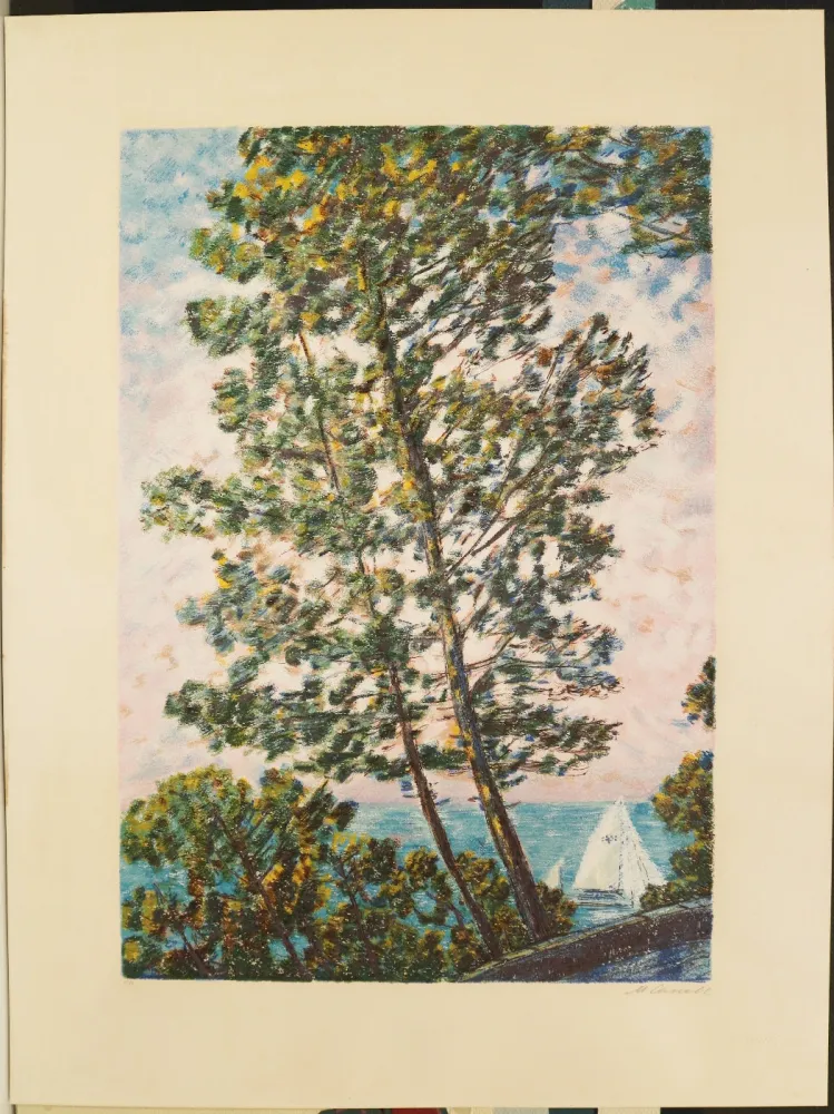 丝网印刷 Cascella - Scorcio sul mare