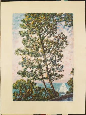 丝网印刷 Cascella - Scorcio sul mare