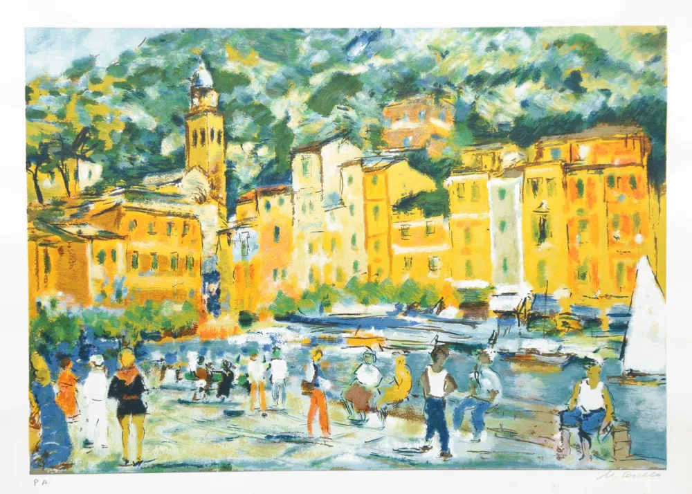 石版画 Cascella - SENZA TITOLO