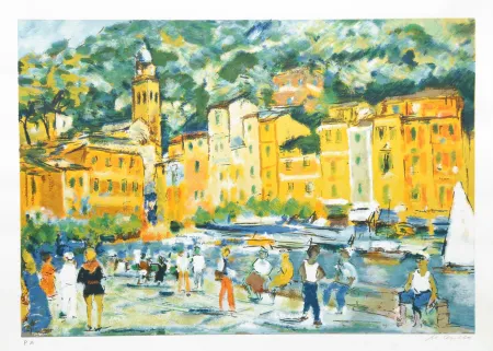 石版画 Cascella - SENZA TITOLO