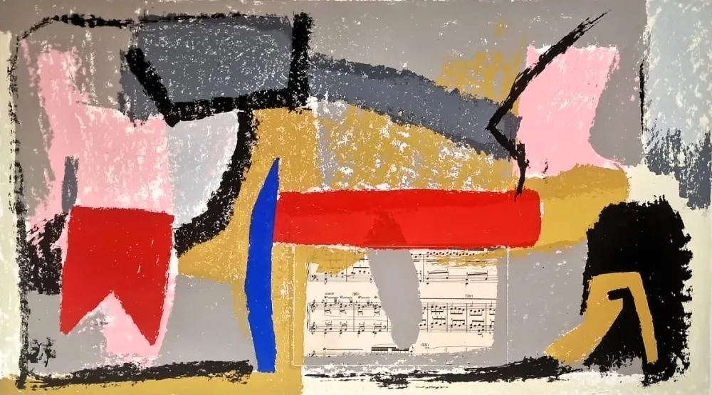 石版画 Cascella - Senza titolo