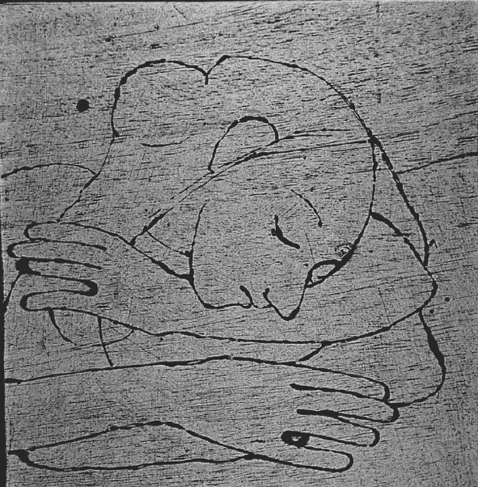 木刻 Casorati - Donna che si riposa