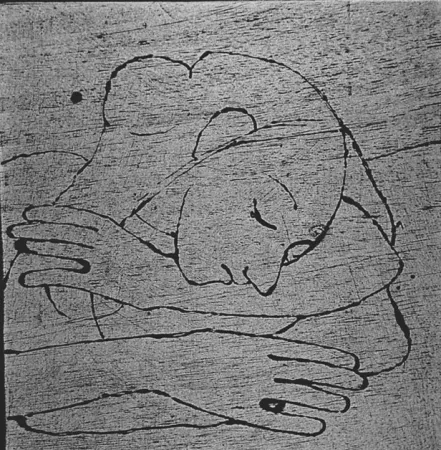 木刻 Casorati - Donna che si riposa