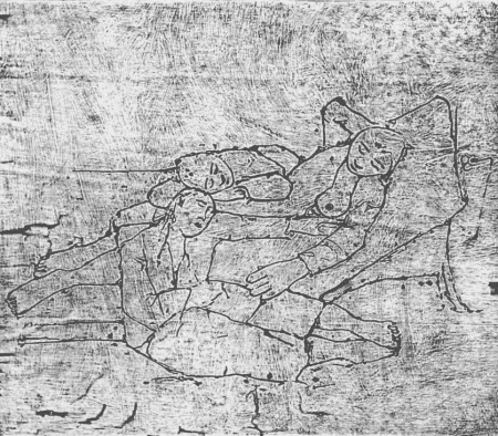 木刻 Casorati - Ragazze al mare