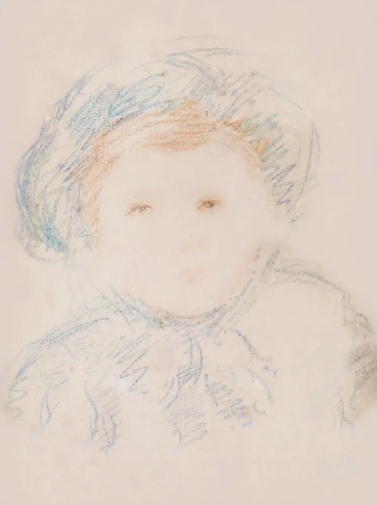 无技术 Cassatt - Child in a Bonnet